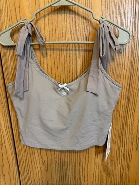 lululemon athletica Nulu Bow Detail Tank SOTM - Mauve Grey